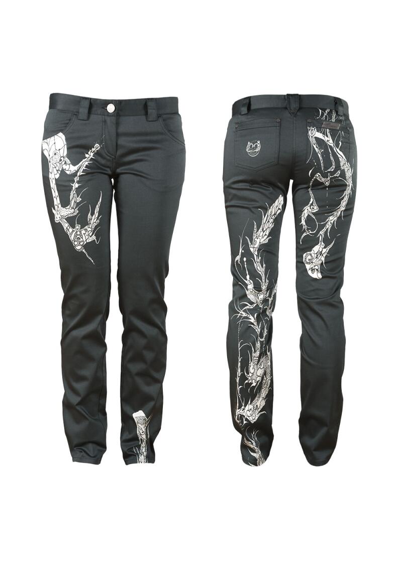 Black Womens Trousers DRACHENTÖTER by Germens