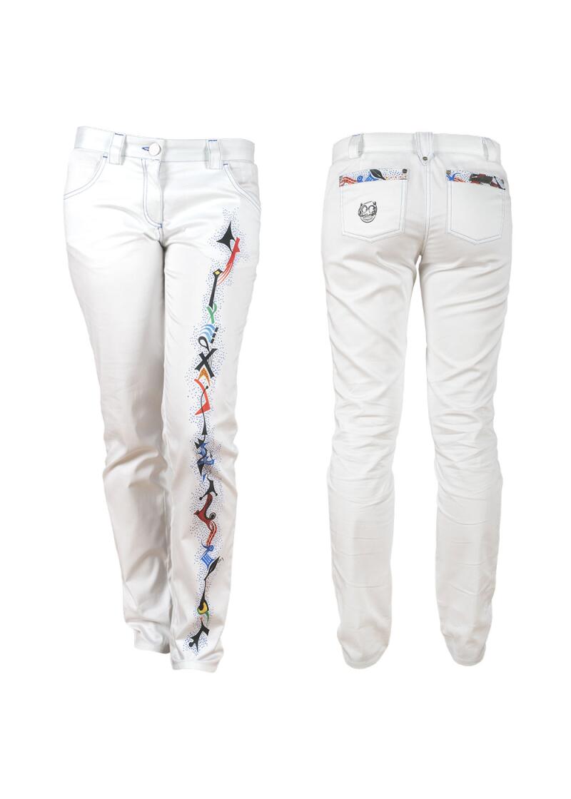 White Womens Trousers PINITIKI by Germens