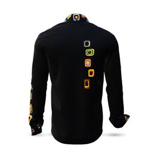 RAINY NIGHT- Black colorful long sleeve shirt - GERMENS...