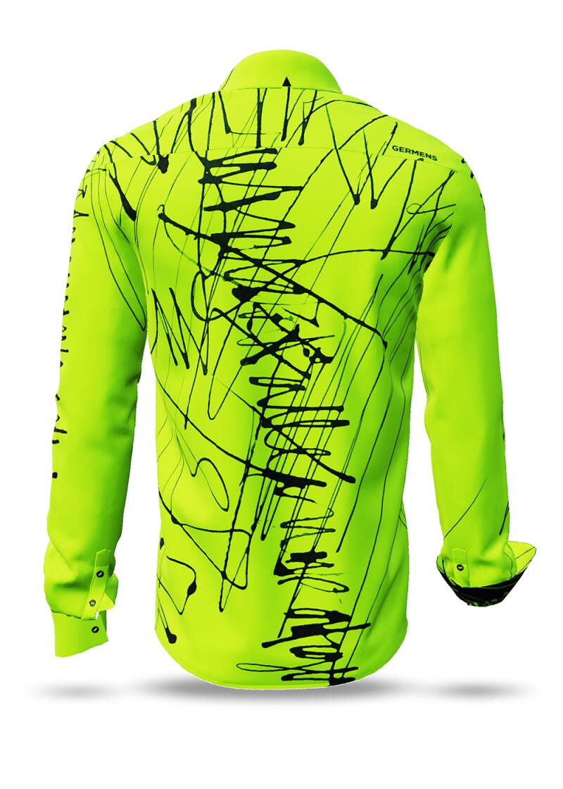 DENADA GREEN - Grn schwarzes Hemd - GERMENS