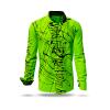 Entdecke bunte Hemden Herren DENADA GREEN - 100 % BW