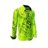 Entdecke bunte Hemden Herren DENADA GREEN - 100 % BW