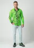 Discover colorful button up shirts for men DENADA GREEN - 100% cotton