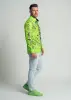 Discover colorful button up shirts for men DENADA GREEN - 100% cotton