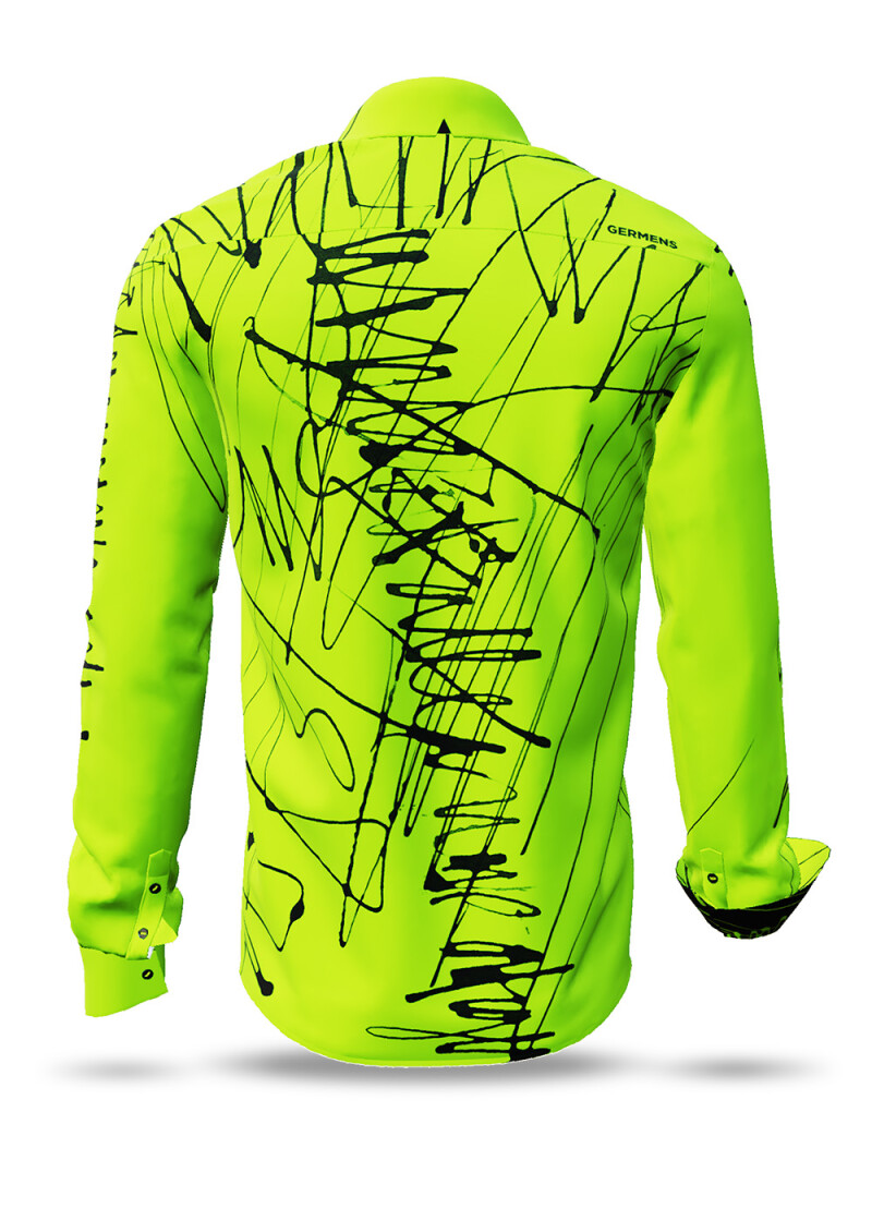 DENADA GREEN - Grn schwarzes Hemd - GERMENS