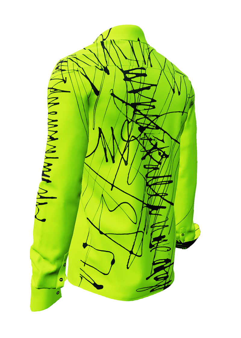 DENADA GREEN - Grn schwarzes Hemd - GERMENS