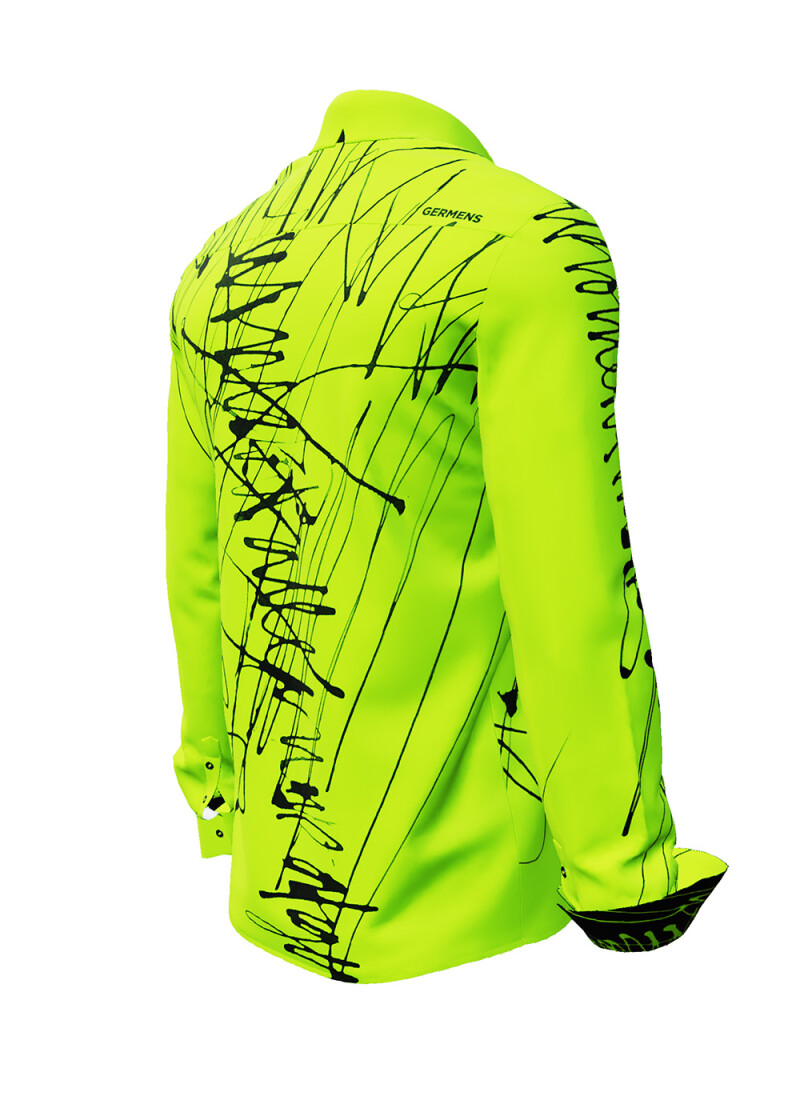 DENADA GREEN - Grn schwarzes Hemd - GERMENS