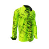 Entdecke bunte Hemden Herren DENADA GREEN - 100 % BW