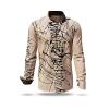 Entdecke bunte Hemden Herren DENADA BEIGE - 100 % BW