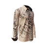 Entdecke bunte Hemden Herren DENADA BEIGE - 100 % BW