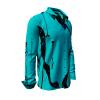 LEBENSADER PETROL - dark green-blue shirt - GERMENS