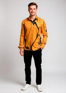 Entdecke bunte Hemden Herren LEBENSADER SIENA - 100 % BW