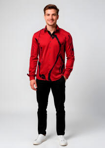 Entdecke Hemden Herren LEBENSADER PURPUR - 100 % BW