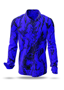 Entdecke Hemden Herren DORNENPRINZ INDIGO - 100 % Baumwolle