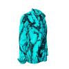 Entdecke bunte Hemden Herren DORNENPRINZ CYAN - 100 % BW
