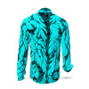Discover Button Up Shirt DORNENPRINZ CYAN - 100 % cotton