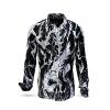 DORNENPRINZ TINTE - black shirt with white drawings - GERMENS