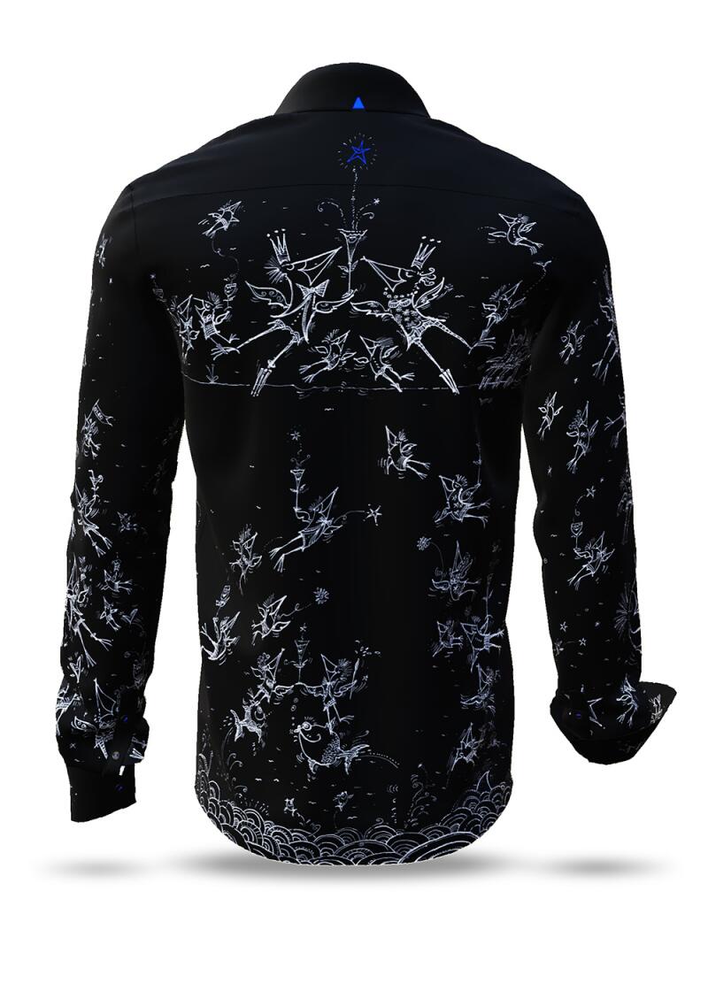 SCHRÄGE VÖGEL BEI NACHT - The dark shirt slanting birds -...