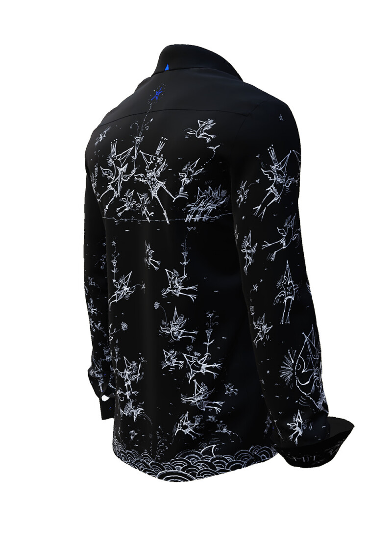 SCHRGE VGEL BEI NACHT - The dark shirt slanting birds - GERMENS