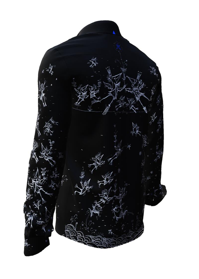 SCHRGE VGEL BEI NACHT - The dark shirt slanting birds - GERMENS