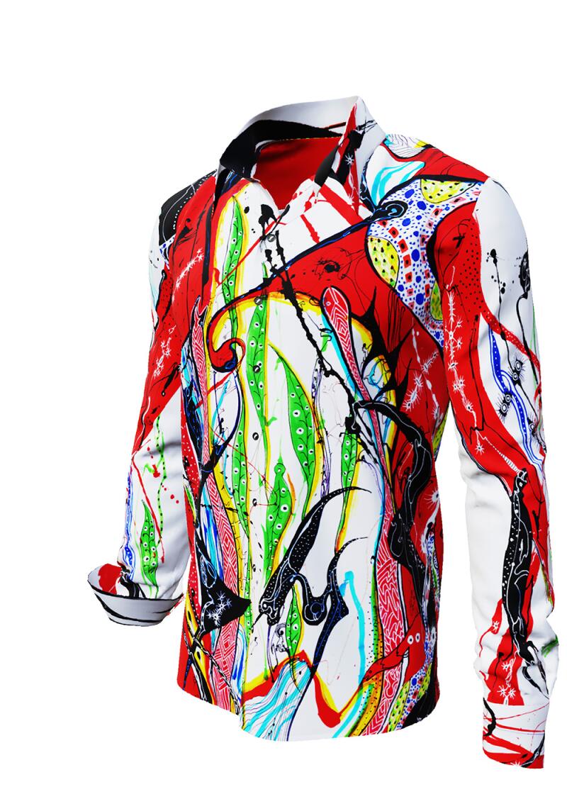 CHILONGA - Coulorful long-sleeved shirt- GERMENS
