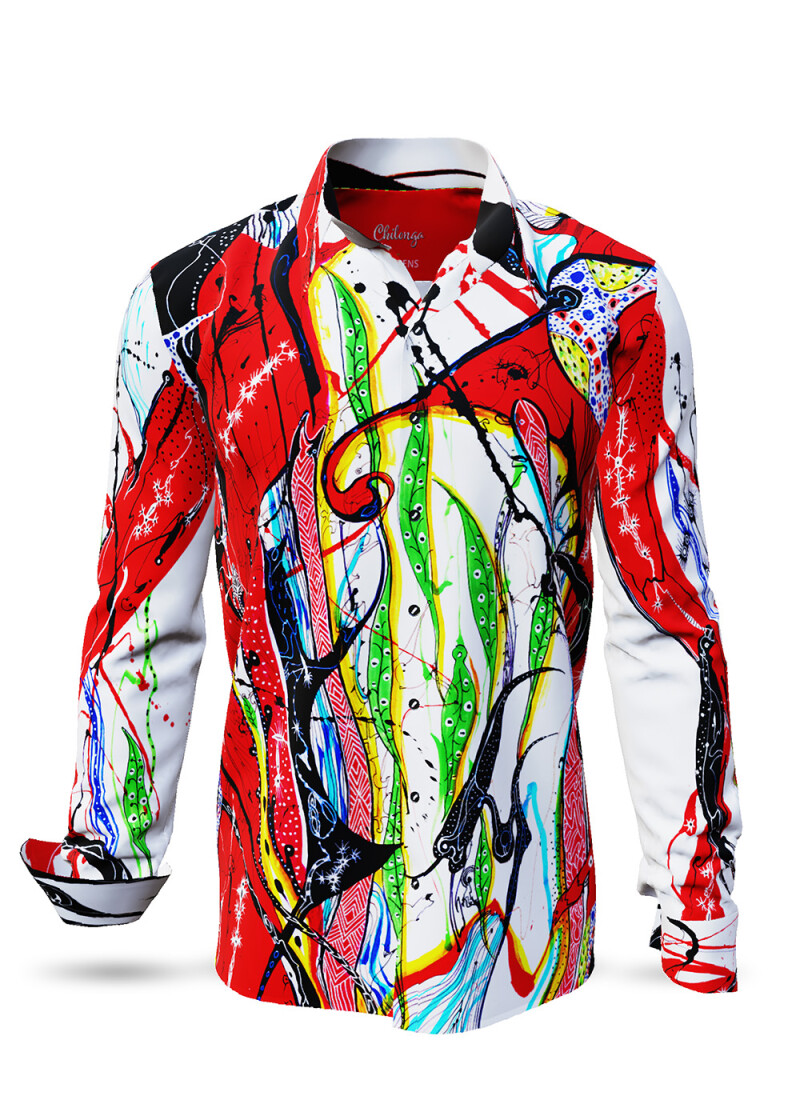 CHILONGA - Coulorful long-sleeved shirt- GERMENS artfashion - Extravagant long sleeve shirt made of 100% cotton - Made in Germany