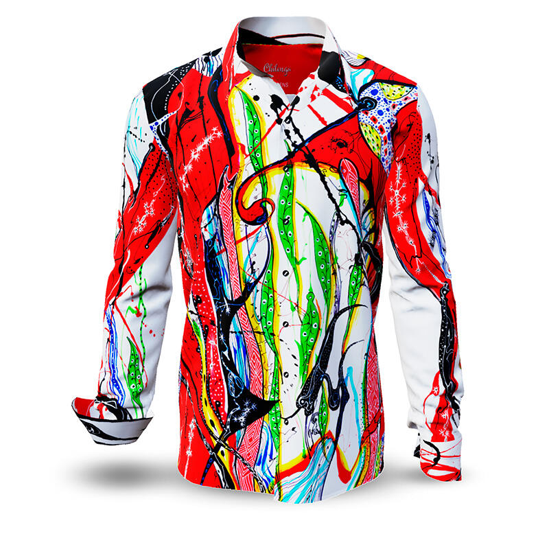 CHILONGA - Buntes Langarmhemd - GERMENS artfashion - Außergewöhnliches Langarmhemd in 10 Größen - Made in Germany