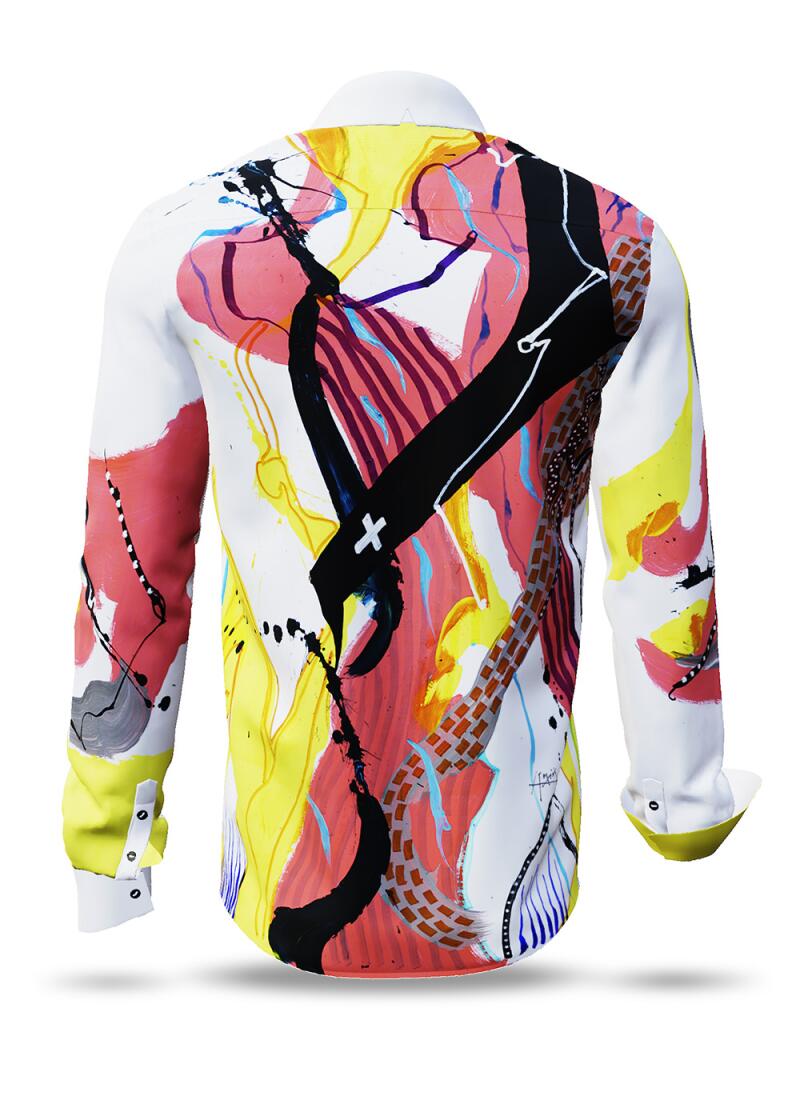 PLUSMINUS - Colourful long sleeve shirt - GERMENS artfashion - Special long sleeve shirt in small limitation - Made in Germany