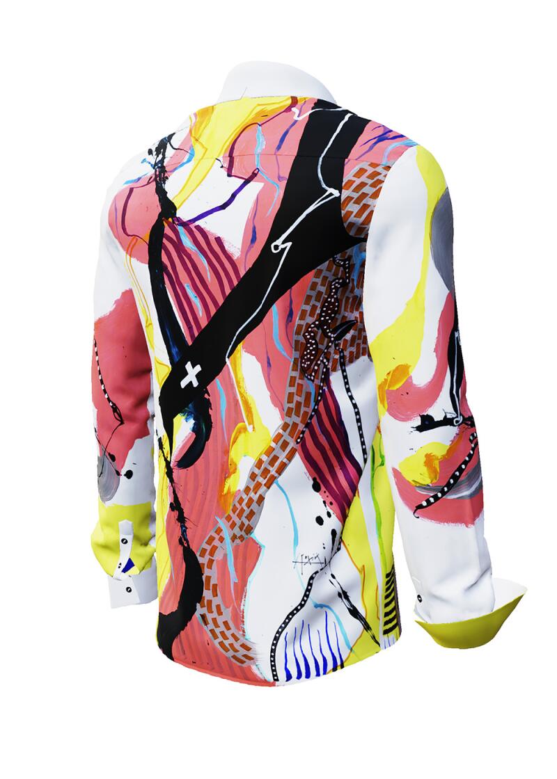 PLUSMINUS - Colourful long sleeve shirt - GERMENS
