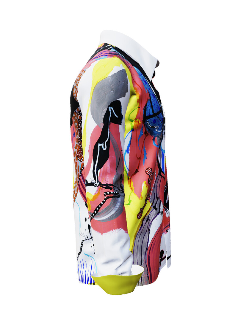 PLUSMINUS - Colourful long sleeve shirt - GERMENS