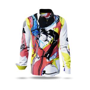 PLUSMINUS - Colourful long sleeve shirt - GERMENS...