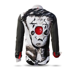 NEZ ROUGE - Grey red Long Sleeve Shirt - GERMENS...