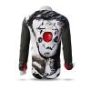 NEZ ROUGE - Grey red Long Sleeve Shirt - GERMENS artfashion - Unusual long sleeve shirt in 10 sizes - Made in Germany