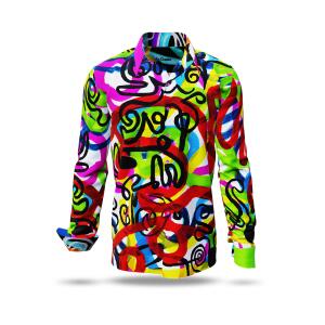 ROLLER COASTER - Colourful long sleeve shirt curved lines...