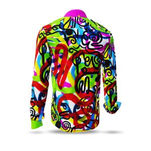 ROLLER COASTER - Colourful long sleeve shirt curved lines...