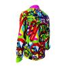 ROLLER COASTER - Colourful long sleeve shirt with curved lines - GERMENS