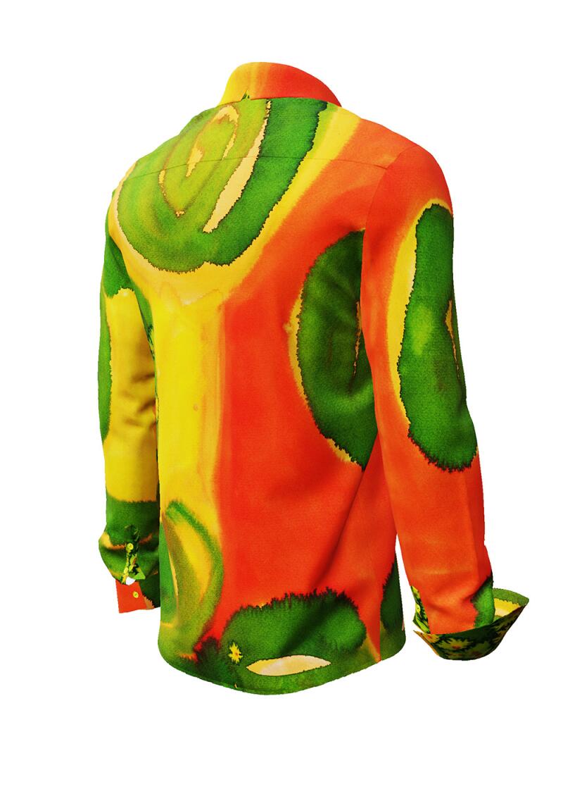 SEEROSEN - Green red long-sleeved shirt - GERMENS