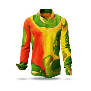 SEEROSEN - Green red long-sleeved shirt - GERMENS...