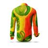 SEEROSEN - Green red long-sleeved shirt - GERMENS artfashion - Unusual long sleeve shirt in 10 sizes - Made in Germany