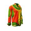 SEEROSEN - Green red long-sleeved shirt - GERMENS artfashion - Unusual long sleeve shirt in 10 sizes - Made in Germany