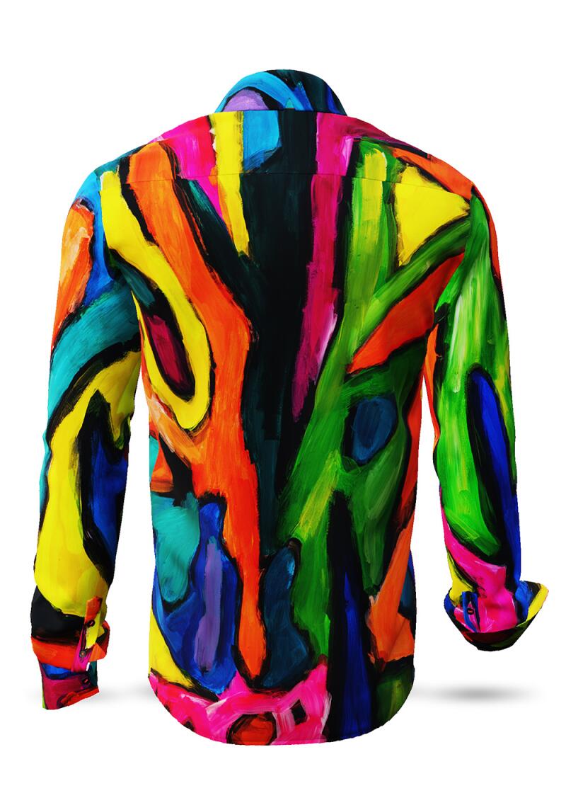 VIAGGI COLORI - Colourful long sleeve shirt - GERMENS artfashion - Special long sleeve shirt in small limitation - Made in Germany