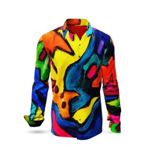 Discover Button Up Shirt VIAGGI COLORI - 100 % cotton