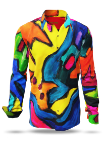 Entdecke bunte Hemden Herren VIAGGI COLORI - 100 % Baumwolle