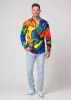 Entdecke bunte Hemden Herren VIAGGI COLORI - 100 % Baumwolle