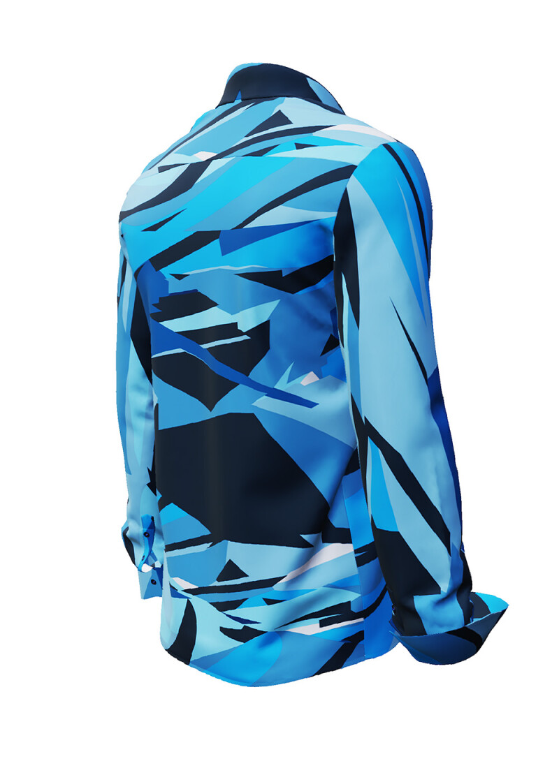 ARCTIC - Blue black schwarzes long sleeve shirt- GERMENS