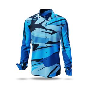 ARCTIC - Blue black schwarzes long sleeve shirt- GERMENS...