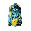 TATRA - Blue yellow long sleeve shirt - GERMENS artfashion - Unique long sleeve shirt designed by artists - Made in Germany