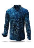 Entdecke das blaue Hemd Herren CONCHIFERA OCEAN - 100 % Baumwolle - GERMENS artfashion