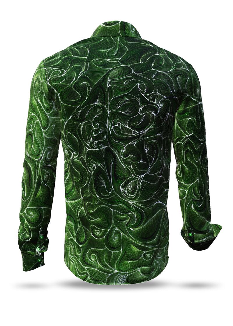 CONCHIFERA FOREST - Green Long Sleeve Shirt with Snail...