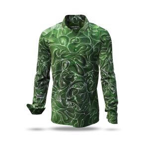 CONCHIFERA FOREST - Green Long Sleeve Shirt with Snail...